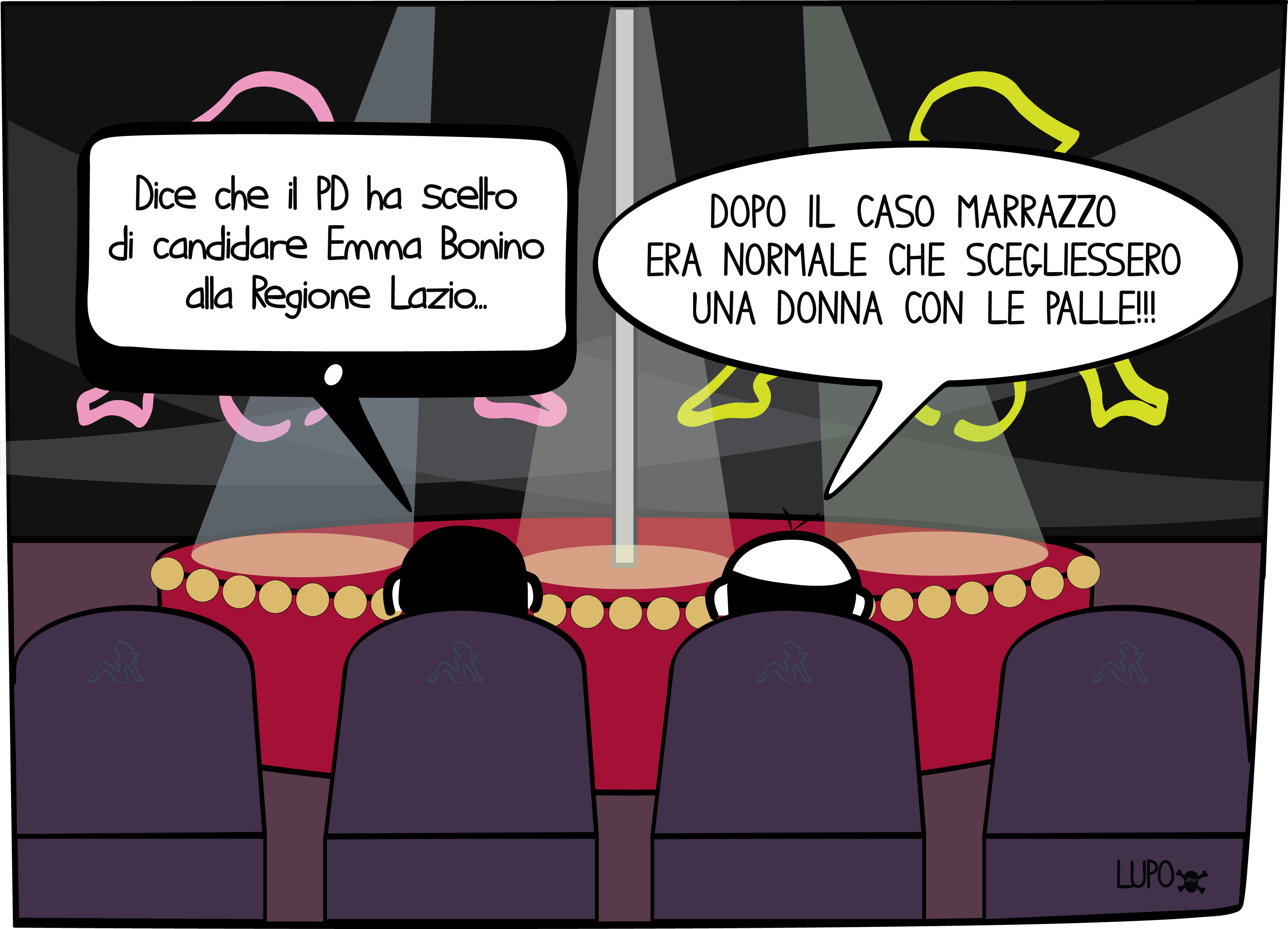 Dice che il PD ha scelto di candidare la Bonino alla Regione Lazio... Dopo il caso Marrazzo era normale che scegliessero una donna con le palle!!!!  