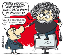 grillo vs berlusca