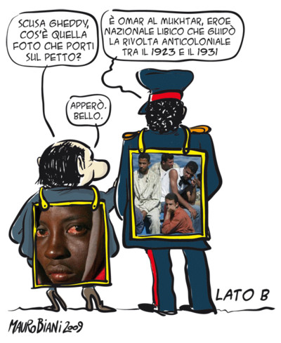 Gheddafi e berlusca