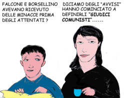 Avvisi a Falcone e Borsellino