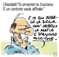 Faremo grandi cose, con 'sto libico...