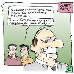 Il lancio di monetine? Roba vecchia.