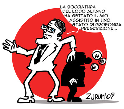lodo alfano, berlusconi, prescrizione