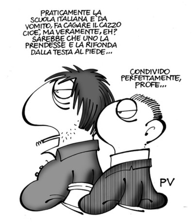 Non dico che sia colpa degli insegnanti come sostiene qualcuno, ma un po' di auto-critica farebbe bene a tutti....