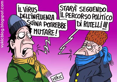 Paur per il virus dell'influenza A che potrebbe mescolarsi con quelo dell'aviaria