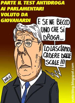 Giovanardi  promuove il test antidroga in Parlamento