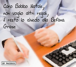 Questa letterina l'ha scritta un nostro amico, ma non riusciamo a capire a cosa si ri... ferisse