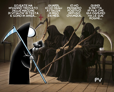 ...questa è un po' demenziale ma nessuno ha mai stabilito che le "Morti" non necessitino anche loro di cure, no? :)