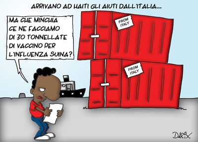 Aiuti dall'Italia...