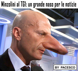 Minzolini al TG1 un grande naso per le notizie