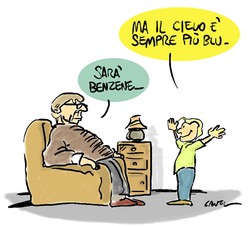 Ma il cielo è sempre più blu.