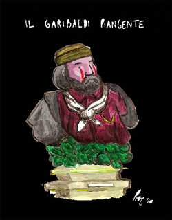 Da l'annuncio un'ottuagenaria in visita alla statua...L'Avvenire prepara un editoriale sulla secolarizzazione delle lacrime iconiche...