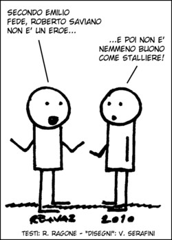 Mosche da Bar: Fede contro Saviano