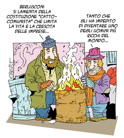 Berlusconi vs la Costituzione"