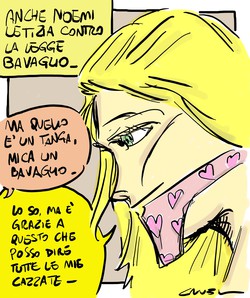 A ognuno il suo bavaglio.