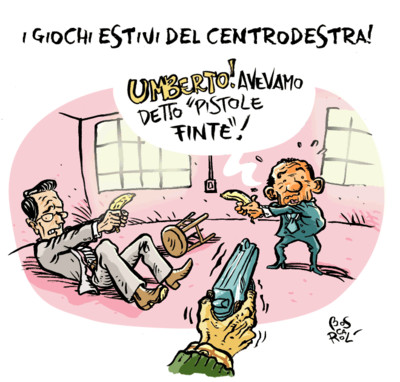 Fini e Berlusconi sparano a salve. L'unico che ha qualcosa da guadagnarci è Bossi.