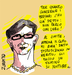 Coi morti di fame non parlo!