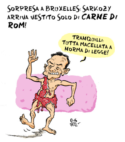 Sulla legalità, Sarkozy non transige.