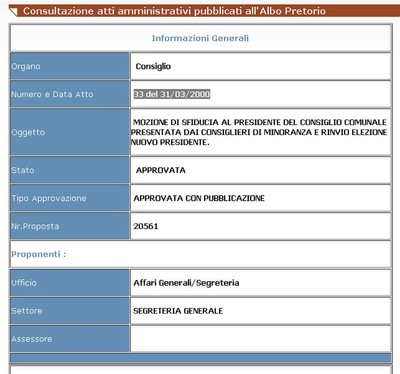 Il sito del comune di Desenzano del Garda