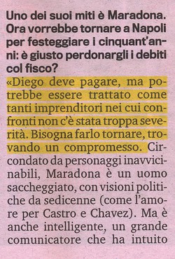 Ritaglio della Gazzetta dello Sport 17/09/2010