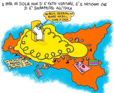 il papa in sicilia