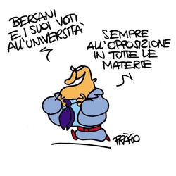 Bersani e i voti all'universita'