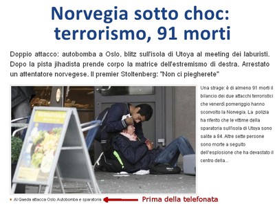 Homepage del sito di libero 23-07-2011 h 10:30