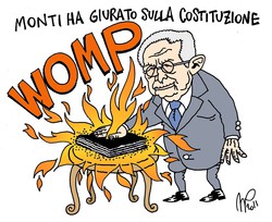 Monti e la Costituzione