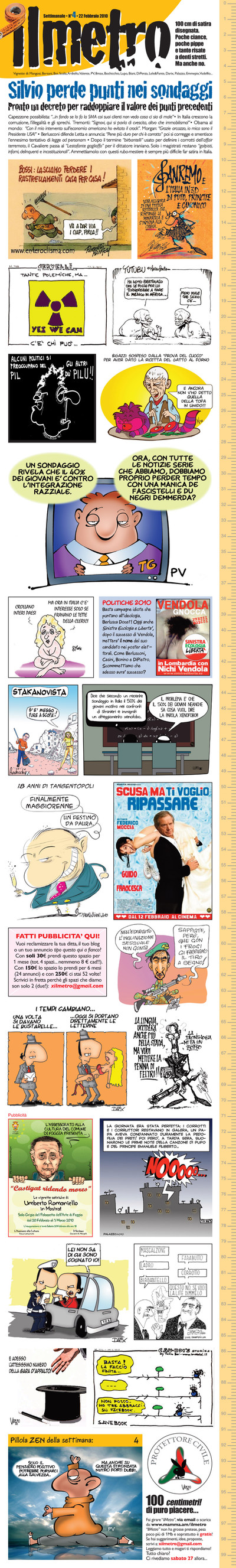 Il Metro n°4: "SILVIO PERDE PUNTI NEI SONDAGGI ma Capezzone dice..." :-)