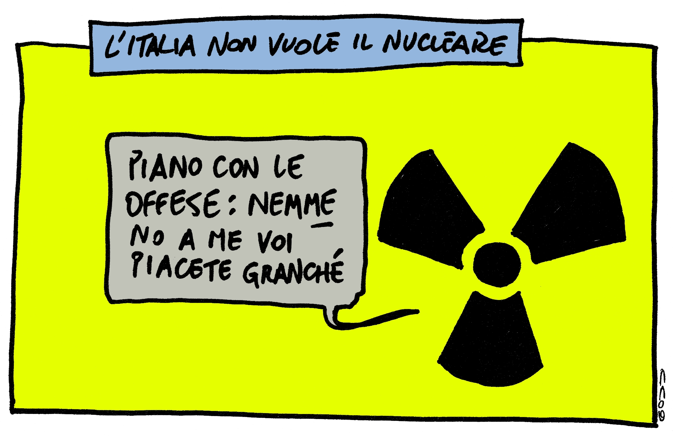 Screzi tra l'Italia e il nucleare.
