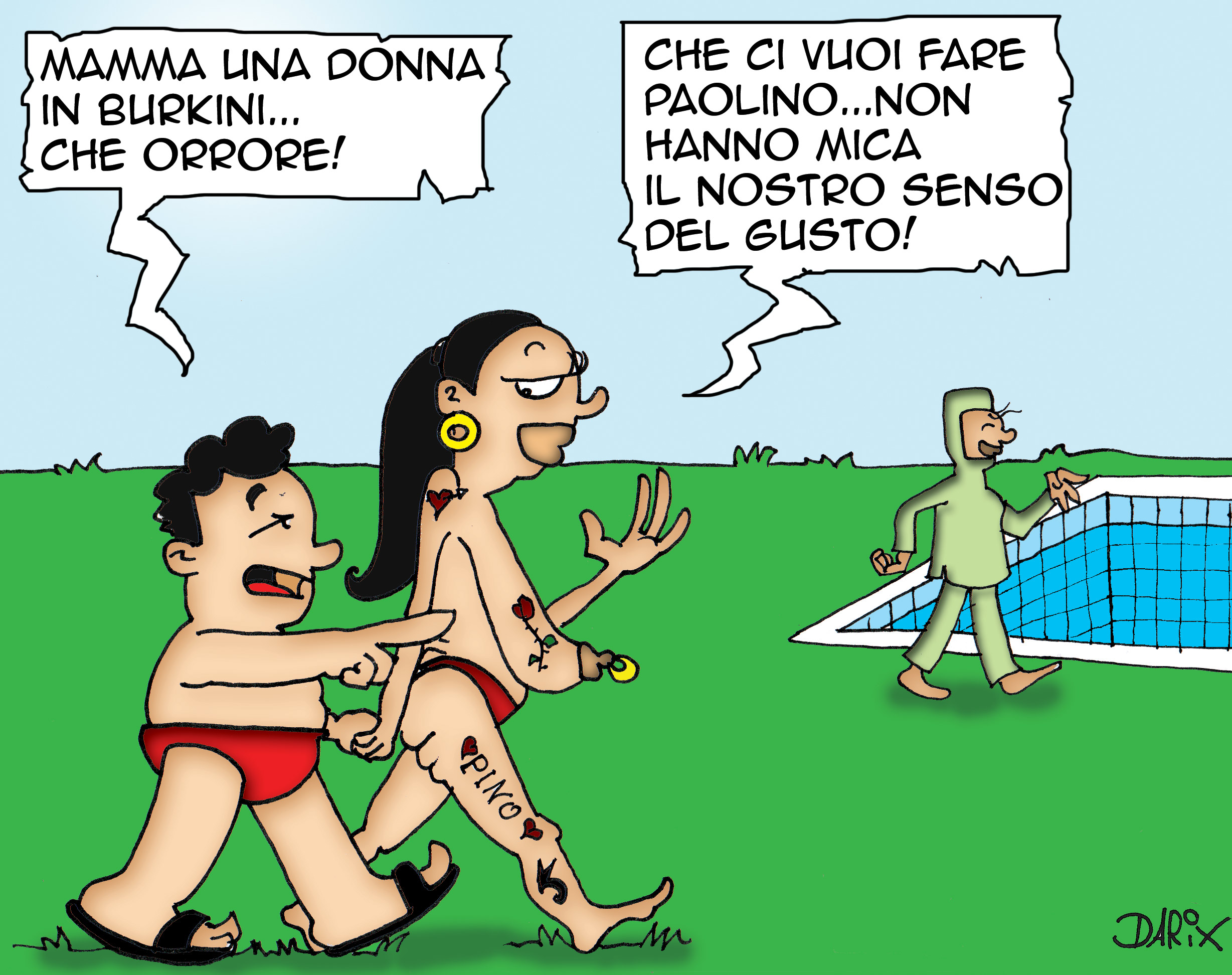 il divieto di burkini...poco poco anticostituzionale...