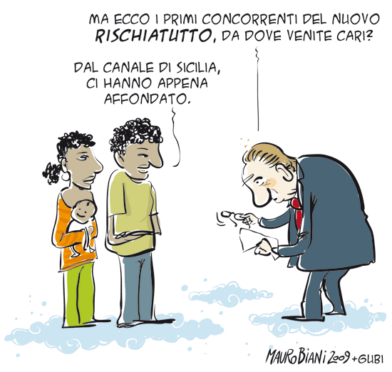 Vignetta di Mauro Biani e Carlo Gubitosa