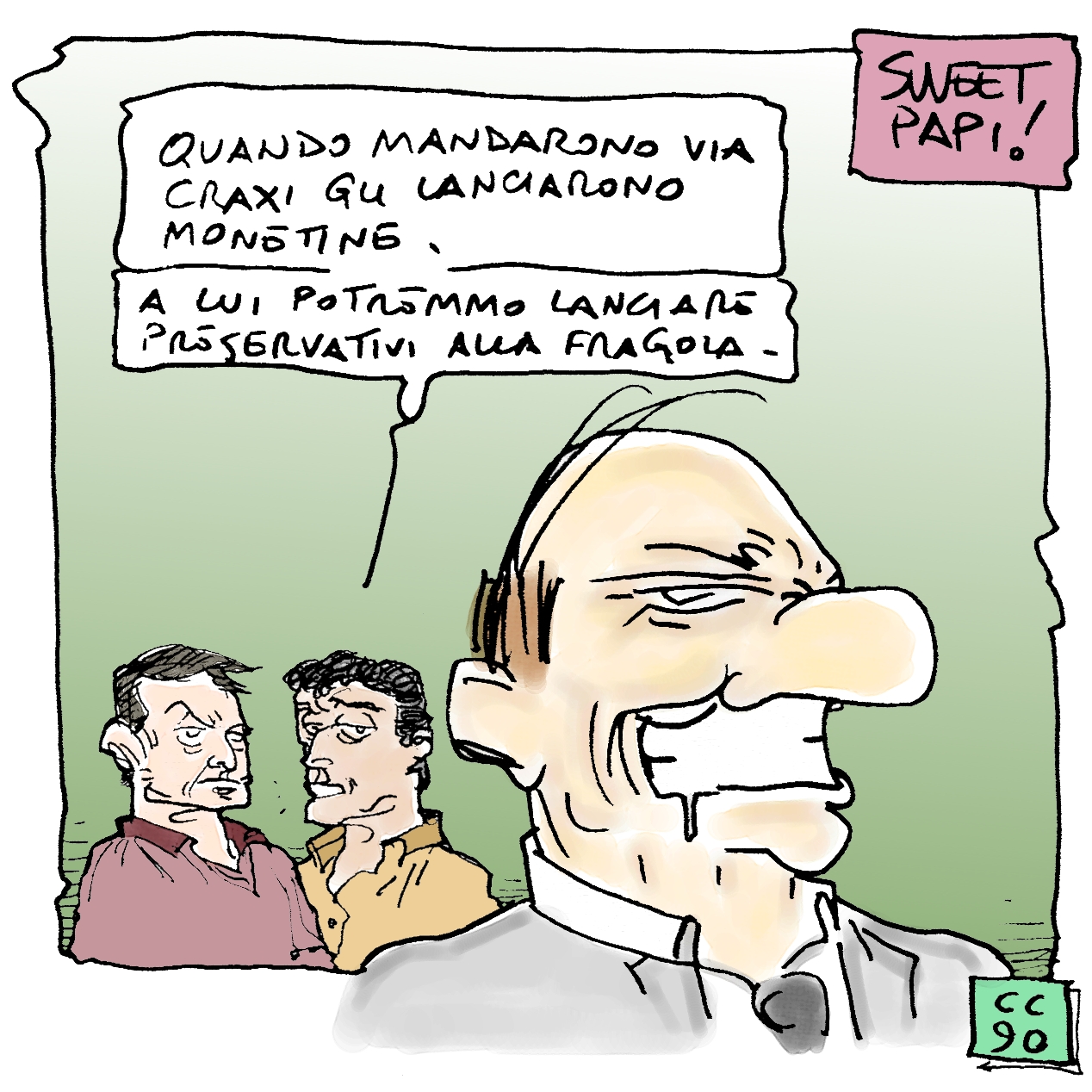 Il lancio di monetine? Roba vecchia.