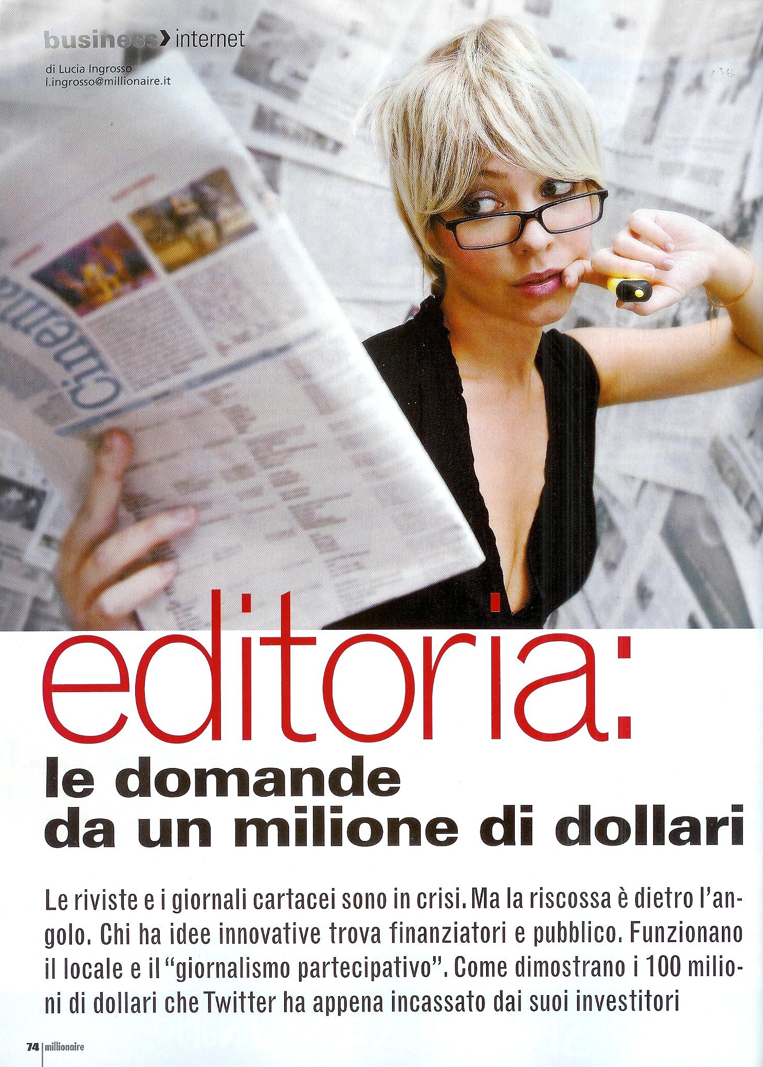 Millionaire - novembre 2009 - pag 74