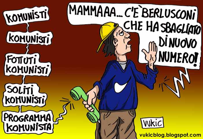 Berlusconi interviene a Ballarò accusando tutti di essere comunisti
