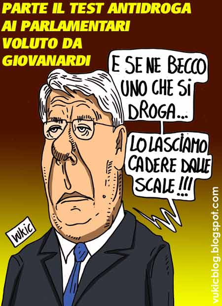 Giovanardi  promuove il test antidroga in Parlamento