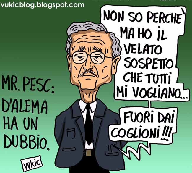 dichiarazioni bipartisan per la promozione di D'Alema a ministro degli esteri dell'Europa