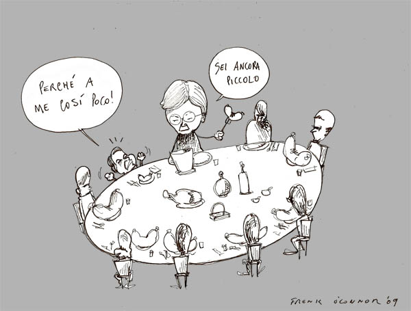 Il ministro dell'economia particolarmente parsimonioso con Brunetta