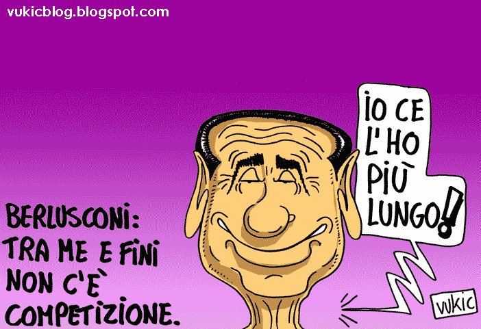 Berlusconi rassicura tutti sui rapporti con Gianfranco Fini.
