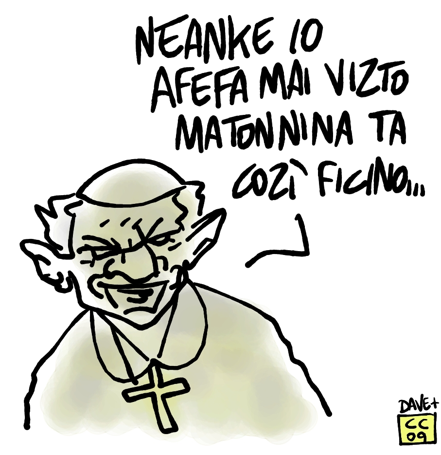 Faccia a faccia con la madonnina.