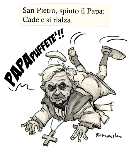 ops ... il Papa a terra!