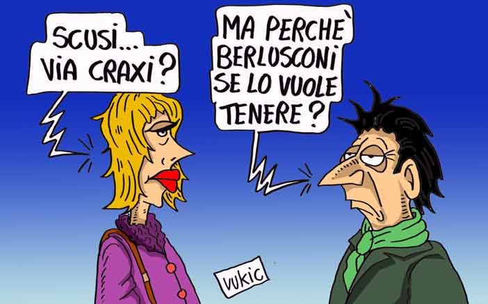 L'annunciata intenzione, da parte dell'amministrazione Moratti, di dedicare a Milano una via a Bettino Craxi sta creando un focolaio di polemiche.