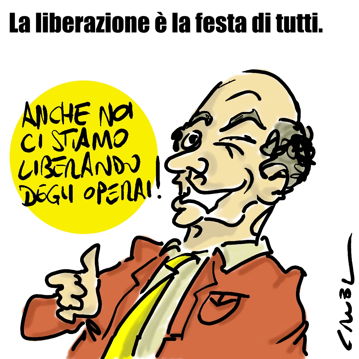 La liberazione degli operai.