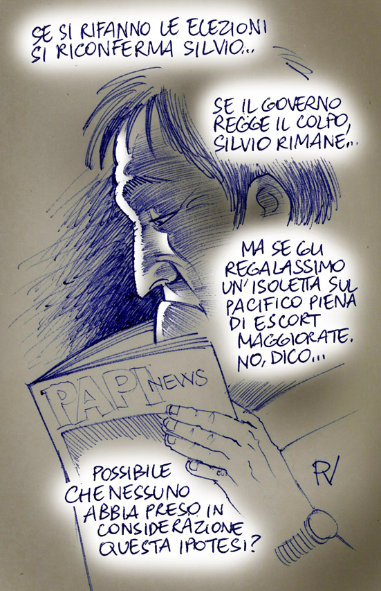 Non son proprio delle vignette queste... son riflessioni così, dette a voce alta.... e butatte giù con la bic blu su cartoncino da pacchi... :-)