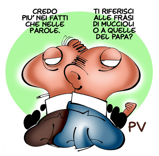 Dalle lacrime di coccodrillo del papa a.......