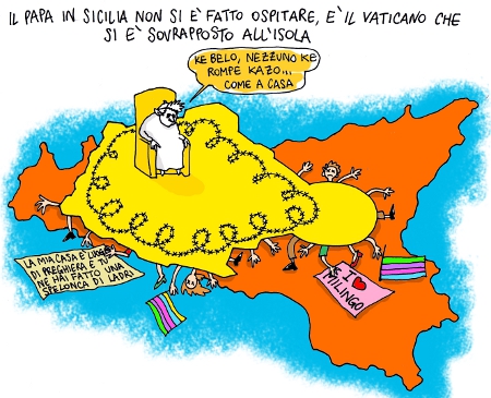 il papa in sicilia