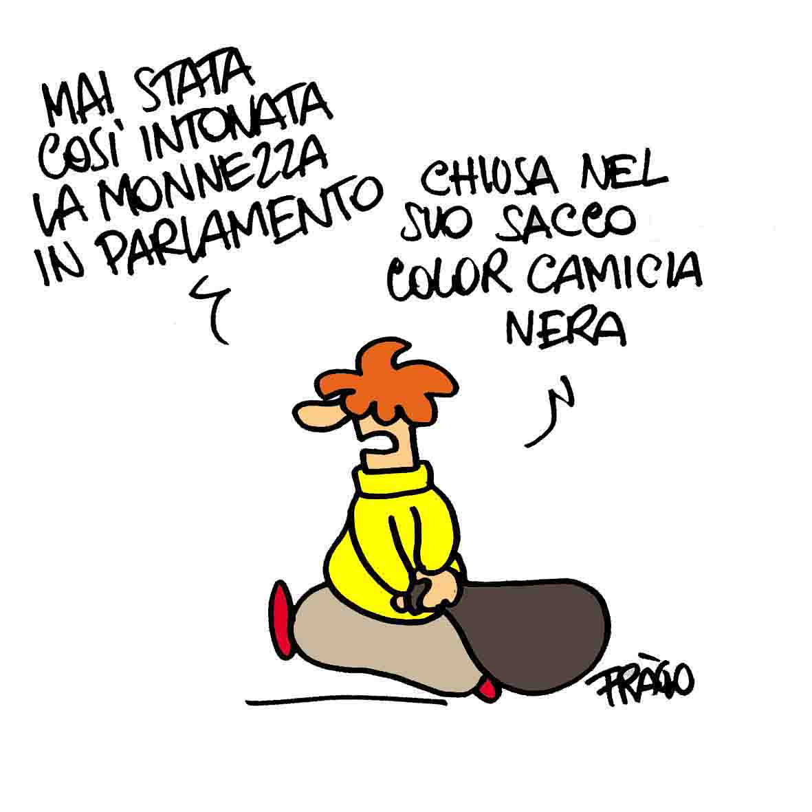 governo nero color sacco di monnezza